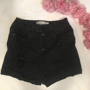 Mudd Juniors High Rise Midi Stretch Shorts